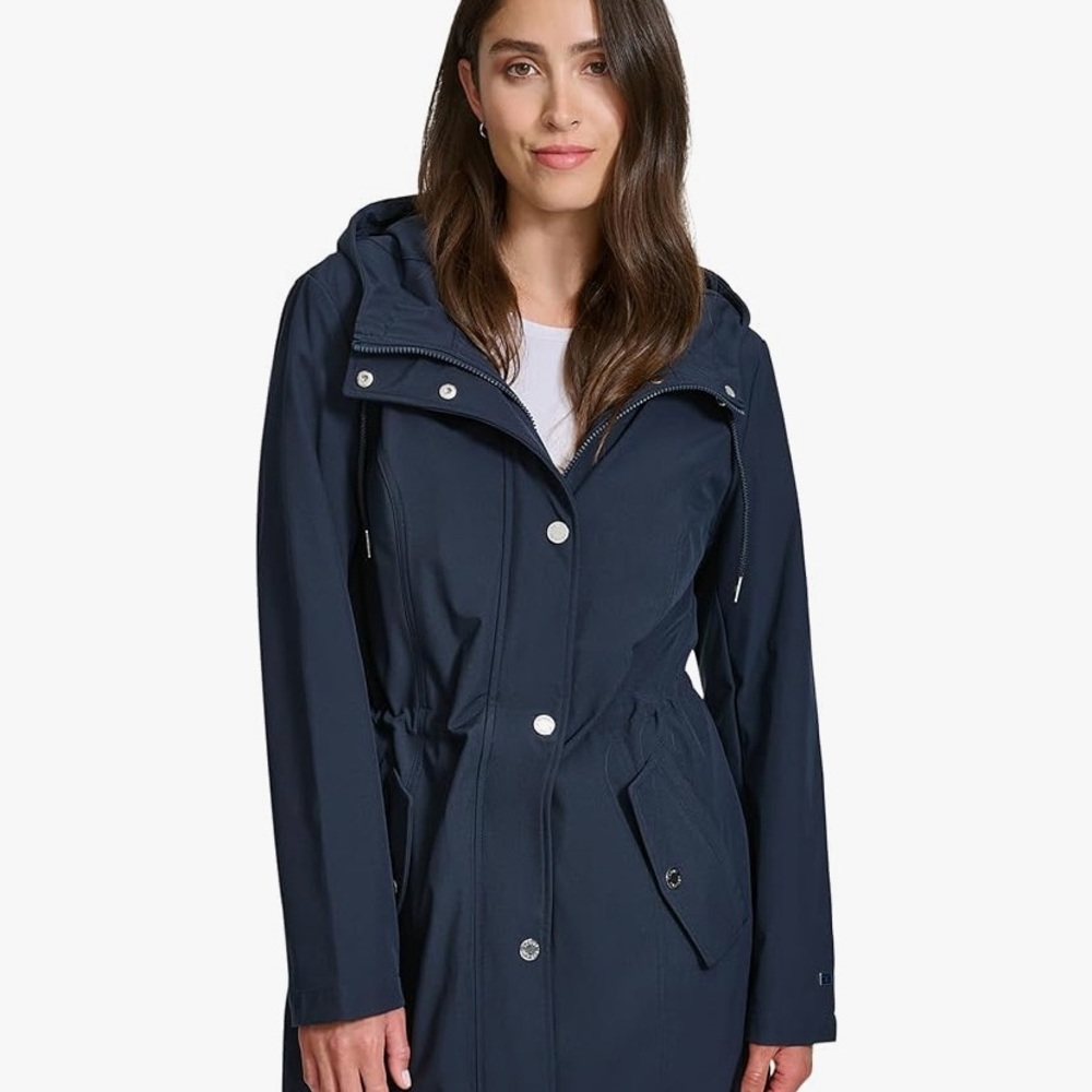 Tommy Hilfiger Navy Rain Jacket